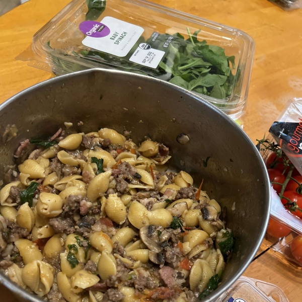 Orecchiette with Fresh Tomatoes and Sausage