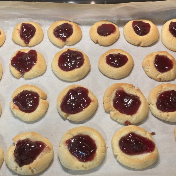 Jam Filled Thumbprint Cookies