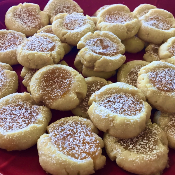 Jam Filled Thumbprint Cookies