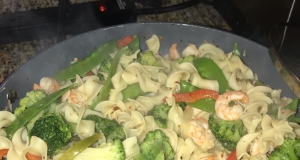 Easy Shrimp and Veggie Pasta Fresca
