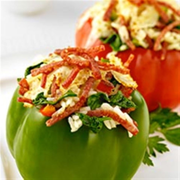 Margherita® Pepperoni Spinach and Rice Stuffed Peppers