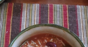 Slow Cooker Vegetarian Minestrone