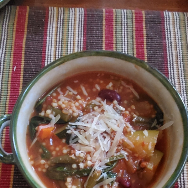 Slow Cooker Vegetarian Minestrone