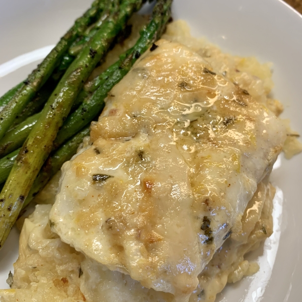 Creamy Cod and Potato Gratin