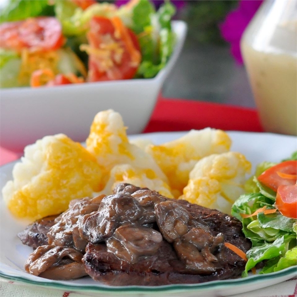 Mushroom Smothered Steak