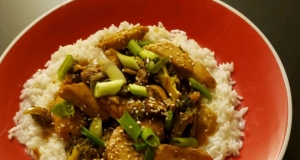 Teriyaki Chicken with Mushrooms and Broccoli