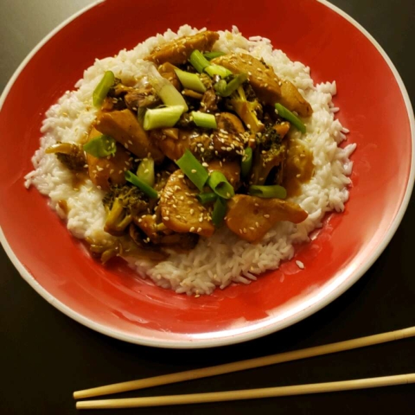 Teriyaki Chicken with Mushrooms and Broccoli