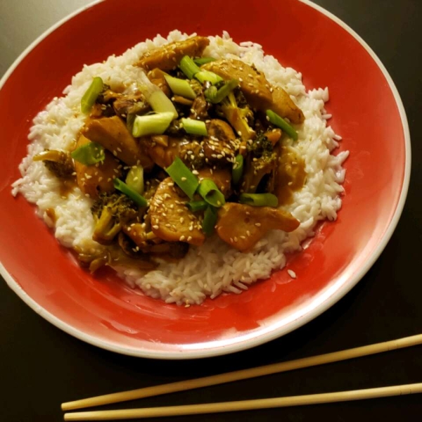 Teriyaki Chicken with Mushrooms and Broccoli