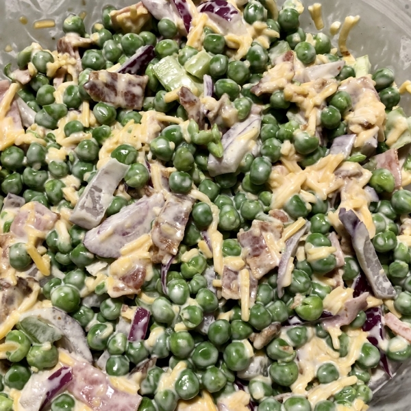 Bacon Ranch Pea Salad