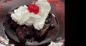 Chocolate-Mixed Berry Baked Custard