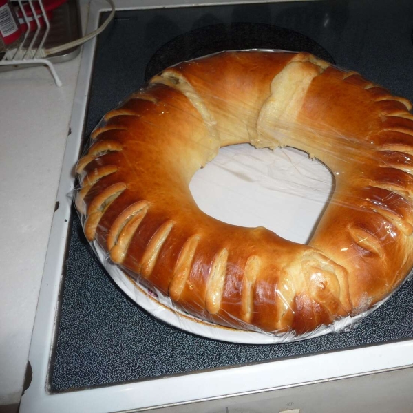 Buttermilk King Cake with Cream Cheese Filling