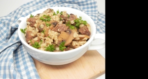 Instant Pot® Beef, Mushroom, and Barley Bowl