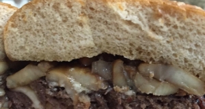 Laura's Stuffed Burgers with Zinfandel Sauce