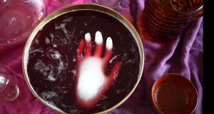 Halloween Punch with Frozen Hand