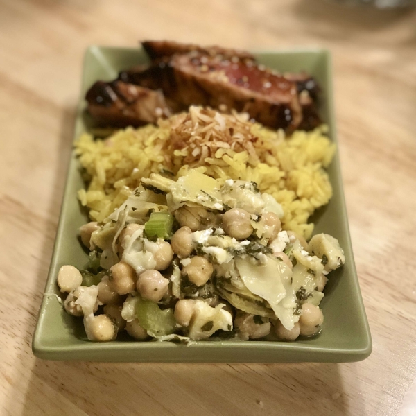 Chickpea, Artichoke, and Feta Salad