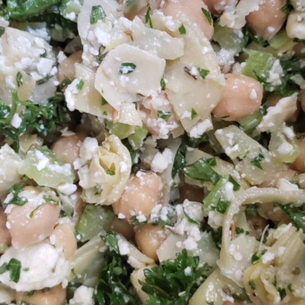 Chickpea, Artichoke, and Feta Salad