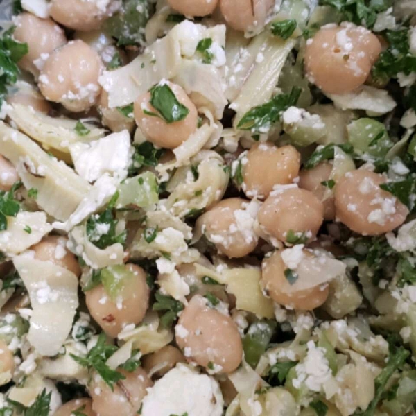 Chickpea, Artichoke, and Feta Salad