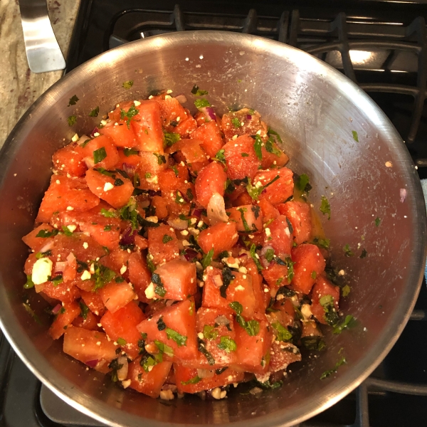 Herb Watermelon Feta Salad
