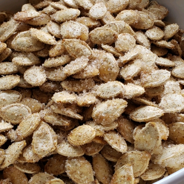 Caramelized Spicy Pumpkin Seeds