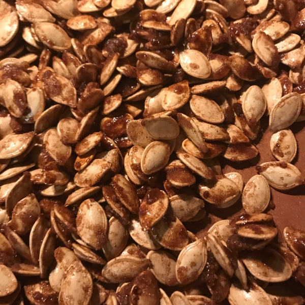 Caramelized Spicy Pumpkin Seeds