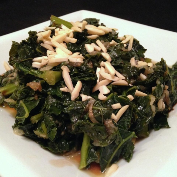 Kale with Caramelized Onions