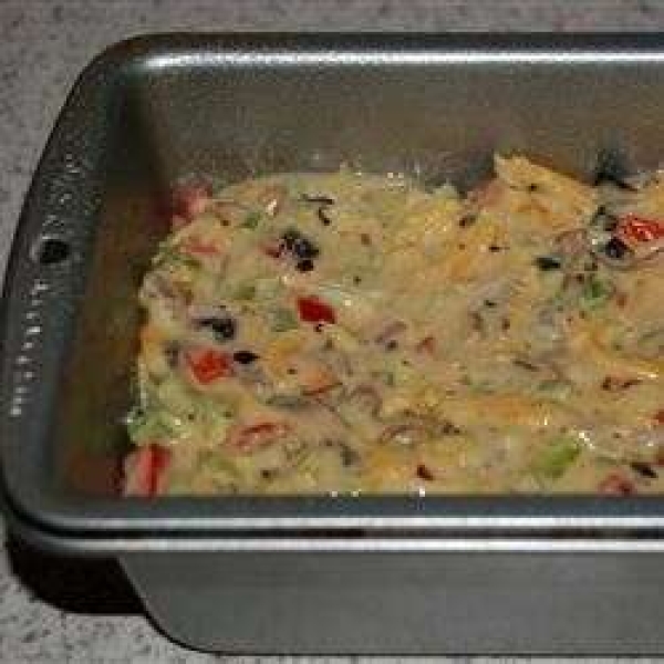 Mushroom Cheddar Batter Bread