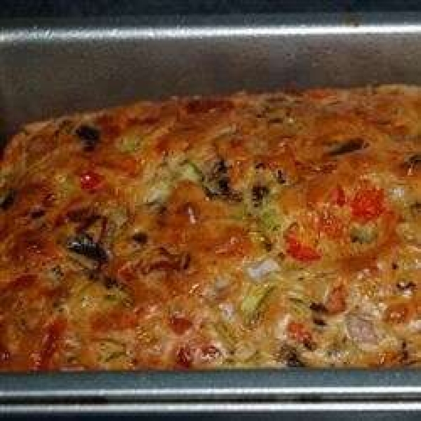 Mushroom Cheddar Batter Bread