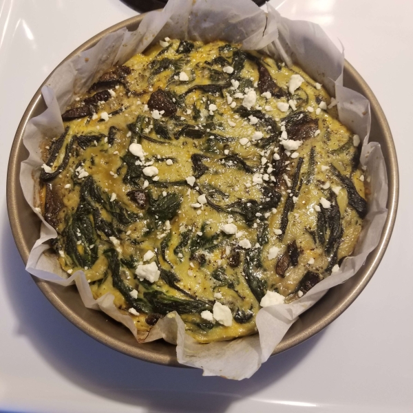 Crustless Spinach Quiche