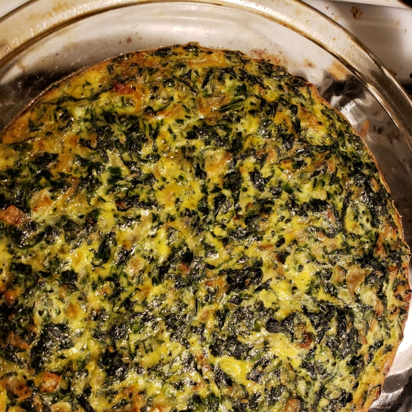 Crustless Spinach Quiche
