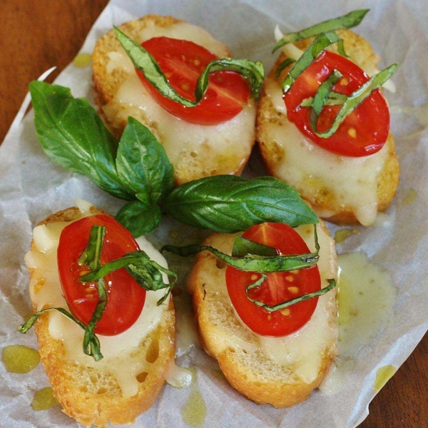 Open-Face Mozzarella Sandwich