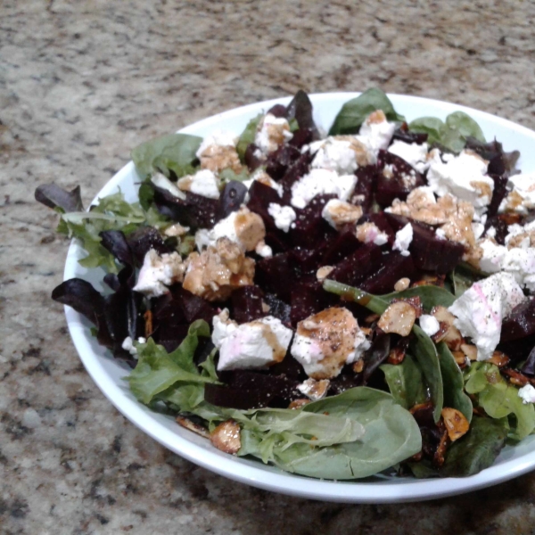 Roasted Beets with Goat Cheese and Walnuts