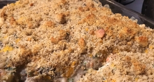 Zucchini Casserole with Stuffing