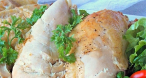 Roast Chicken with Croutons and Onions