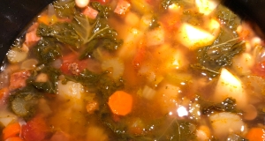 Kale Soup with Portuguese Sausage