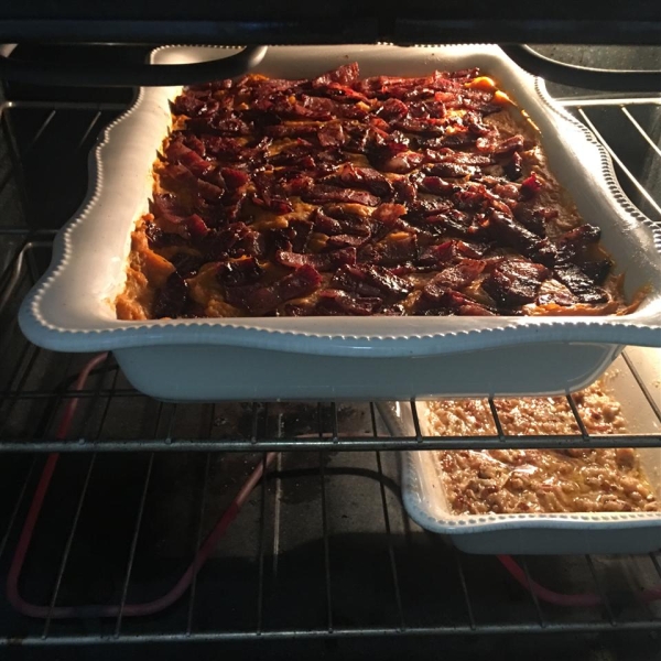 Sweet Potato Casserole with Bacon