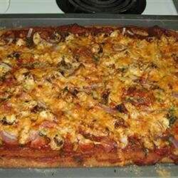 Chicken and Chourico Pizza