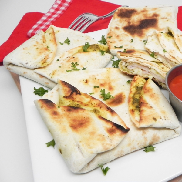Turkey-Pesto Toasterdilla