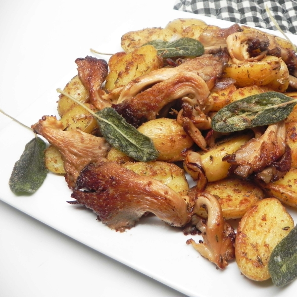 Classy Chanterelle Mushrooms and Potatoes