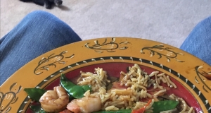 Shrimp with Ginger and Snow Peas