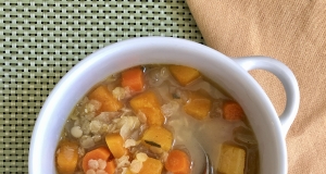 Vegan Butternut Squash and Lentil Stew in the Slow Cooker