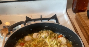 Zucchini Noodle Shrimp Scampi
