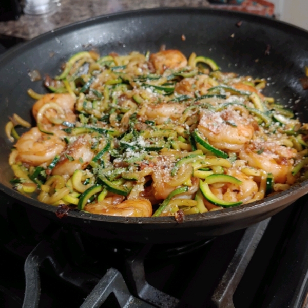 Zucchini Noodle Shrimp Scampi