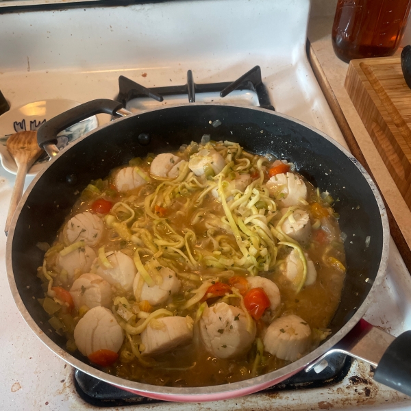 Zucchini Noodle Shrimp Scampi