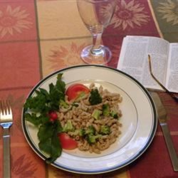 Rapini-Walnut Macaroni