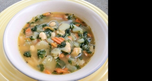 Savory Kale, Cannellini Bean, and Potato Soup