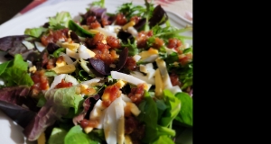 Spinach Salad with Warm Bacon-Mustard Dressing