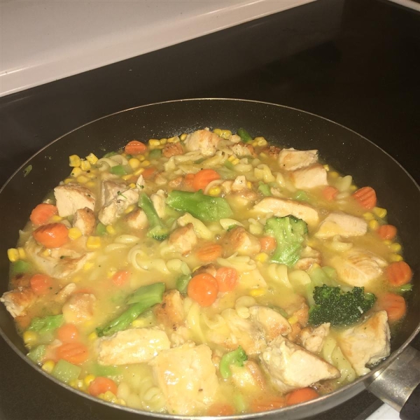 2-Step Creamy Chicken and Pasta