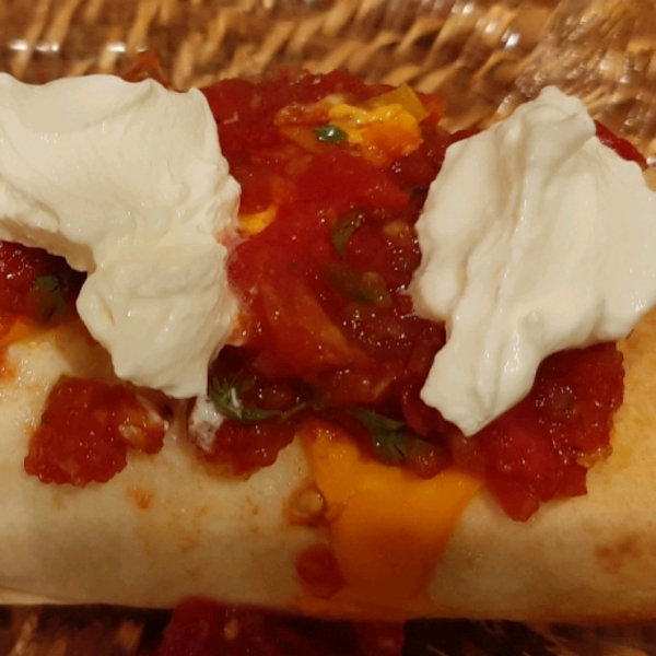 Baked Chicken and Rice Chimichangas