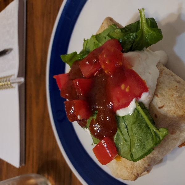 Baked Chicken and Rice Chimichangas
