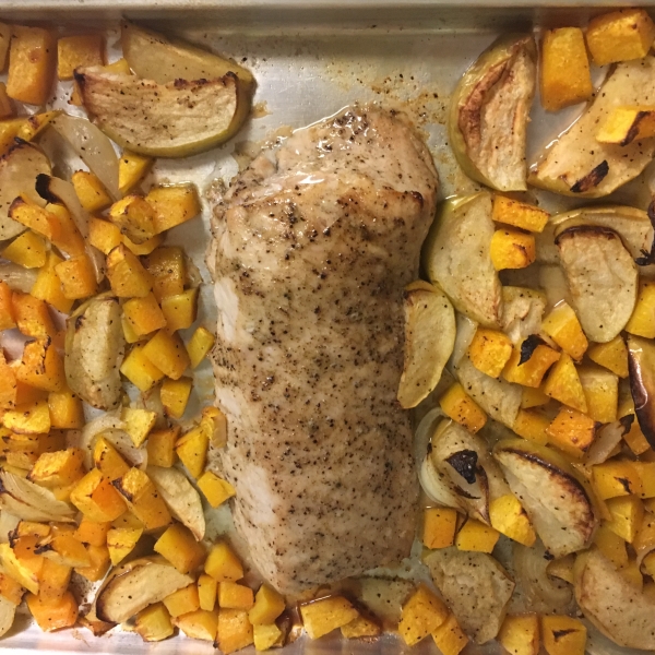 Easy One-Pan Pork and Squash Dinner